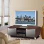 Espresso Plasma / LCD / DLP TV Base Storage Stand Entertainment Center