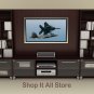 Espresso TV Audio / Cable / Satellite Components Storage Tower Bookcase
