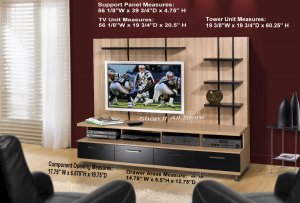 Plasma / LCD / DLP TV Stand Base Storage Entertainment Center