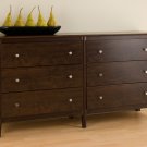 ESPRESSO BEDROOM DRESSER CHEST STORAGE ORGANIZER TABLE