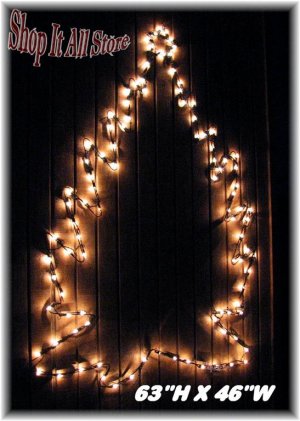 Hanging Christmas Tree Yard / House Decoration Home Outdoor Decor Lights