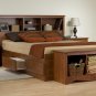 CHERRY Double/Full Size Platform Storage Bed + Headboard + Night Stand Package
