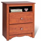 Cherry Bedroom Night Stand Storage Bookcase Books Nightstand