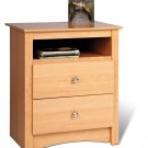 Maple Bedroom Night Stand Storage Bookcase Books Nightstand