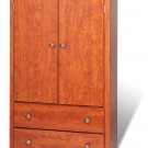 Cherry Bedroom Armoire / Entertainment Center w/ 2-Storage Drawers