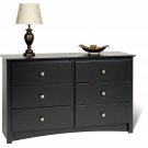 Black Condo Bedroom Dresser Clothes Storage Cabinet Chest Kids/Youth