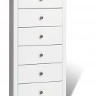 White Bedroom Lingerie Chest Dresser Storage Clothes Organizer
