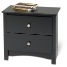 Black Bedroom Nightstand Bookcase Book Night Stand Storage