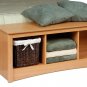 Maple Queen Double/Full Hallway Bed Bench Storage Room Organizer