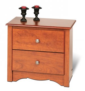 Cherry Bedroom Nightstand Bookcase Book Night Stand Storage