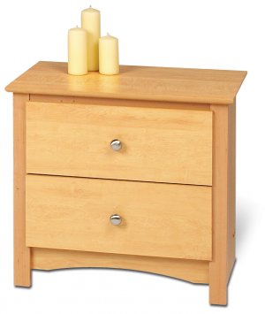 Maple Bedroom Nightstand Bookcase Book Night Stand Storage