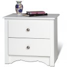 White Bedroom Night Stand Storage Bookcase Books Nightstand