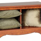 Cherry Twin Hallway Bed Footboard Bench Storage Room Organizer