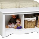 White Twin Hallway Bed Footboard Bench Storage Room Organizer