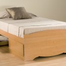 Maple Twin Captains Platform Storage Bed 3 Drawer Dresser Kids Clothes