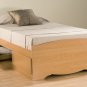 Maple Twin Captains Platform Storage Bed 3 Drawer Dresser Kids Clothes
