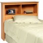 Maple Twin Size Bed Storage Bookcase Headboard Bookcase