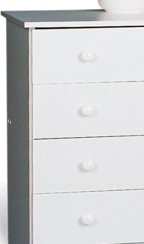 White Bedroom Seven (7) Drawer Lingerie Chest Dresser Storage Clothes Organizer