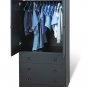 Black Bedroom Armoire / Entertainment Center w/ 3-Storage Drawers