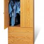 Oak Bedroom Armoire / Entertainment Center w/ 3-Storage Drawers