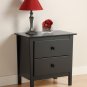 Black Bedroom Nightstand Bookcase Book Night Stand Storage