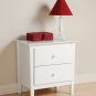 White Bedroom Night Stand Storage Bookcase Books Nightstand