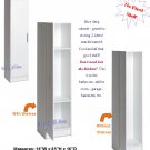 White 16" Kitchen Pantry Bedroom Storage Cabinet Broom Closet Bath Organizer