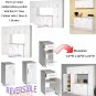 White 16" Laundry Kitchen Closet Garage Bathroom Bedroom Storage Cabinet w/ Drawer
