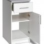 White 16" Laundry Kitchen Closet Garage Bathroom Bedroom Storage Cabinet w/ Drawer