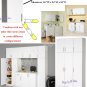 White 16" Kitchen Bath Laundry Garage Cubbie Cabinet Modular Storage