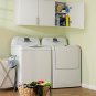 White 54" Laundry Room / Den Storage Cabinet - Kitchen Garage or Bathroom Use too!