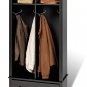 Black Doorway / Entranceway / Hallway Coat - Shoe Rack Storage Organizer - Multiple Uses!