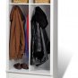 White Doorway / Entranceway / Hallway Coat & Shoe Rack Storage Organizer - Multiple Uses!