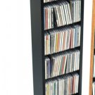 BLACK CD / DVD / BLU-RAY Movie / Video Game Storage Tower Organizer - Small Collection