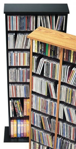 BLACK CD / DVD / BLU-RAY Movie / Video Game Storage Tower Organizer