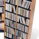 OAK CD / DVD / BLU-RAY Movie / Video Game Storage Tower Organizer