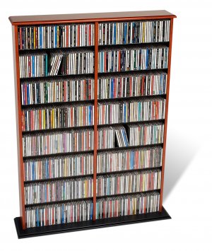 CHERRY Wall CD / DVD / BLU-RAY Movie / Video Game Storage Tower Organizer
