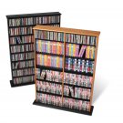 OAK Wall CD / DVD / BLU-RAY Movie / Video Game Storage Tower Organizer