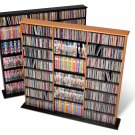 OAK Triple Wall CD / DVD / BLU-RAY Movie / Video Game Storage Tower Organizer