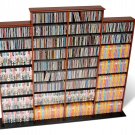 CHERRY Quad Wall CD / DVD / BLU-RAY Movie / Video Game Storage Tower Organizer