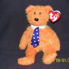 TY Beanie PAPPA Orange 2003 Father's Day Bear 8"