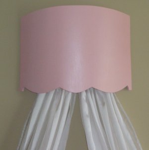 Curved Bed Crown Cornice Pink