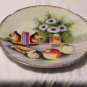 STILL LIFE PICTURE WALL HANGING PLATE WITH GOLD TRIM