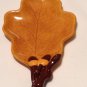 Ceramic Leaf Dish with Stem