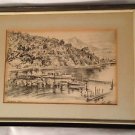 Alec Stern Sausalito Cove Etching