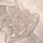 Clear Glass Christmas Tree Crystal Platter