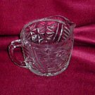Anchor Hocking Clear Glass Stars and Bars Dairy Creamer