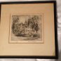 Herbert Pullinger [Old Germantown] Germantown Academy Etching