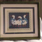 Picture of 3 Ducks, Signed by B. Summers, Art Print, Framed and Matted