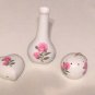 3 Piece Set Rose Bouquet Collection Potpourri Holders and Vase JCPenney